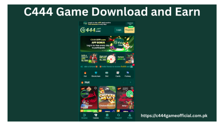 C444 Game Download – Play and Earn Real Money in Pakistan